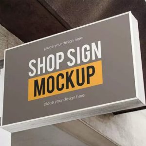 Shop signage